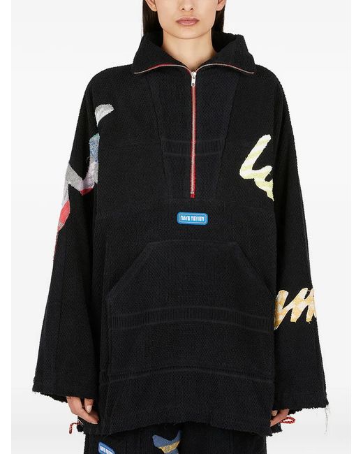 Rave Review Black Zip-Up Collared Sweater