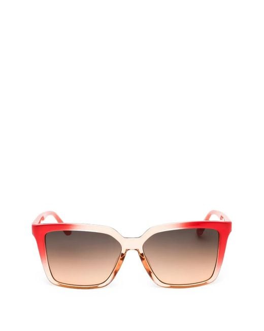 Guess Pink Square-Frame Sunglasses