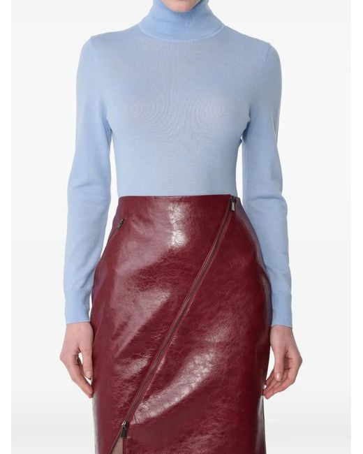 Toccin Red Alma Roll-Neck Long-Sleeve Sweater