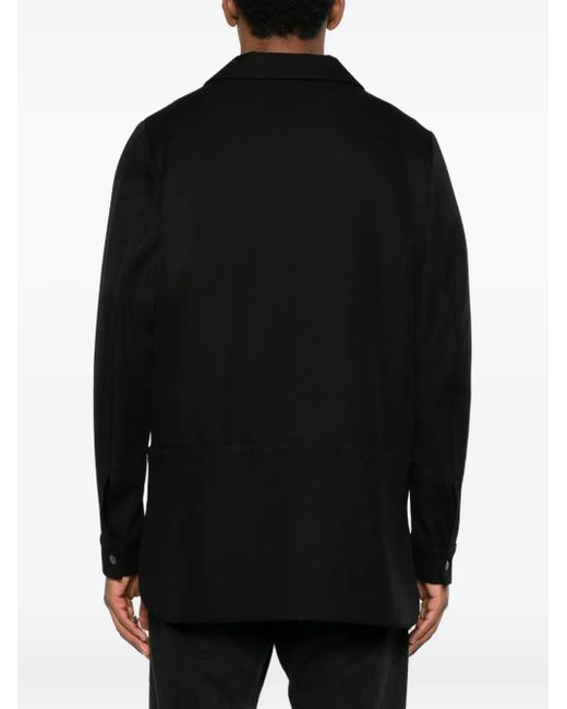 Nomen Nescio Black Jacke Mit Druckknöpfen