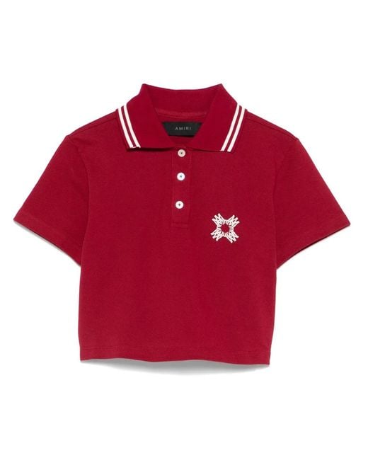 Amiri Red Polo Shirts