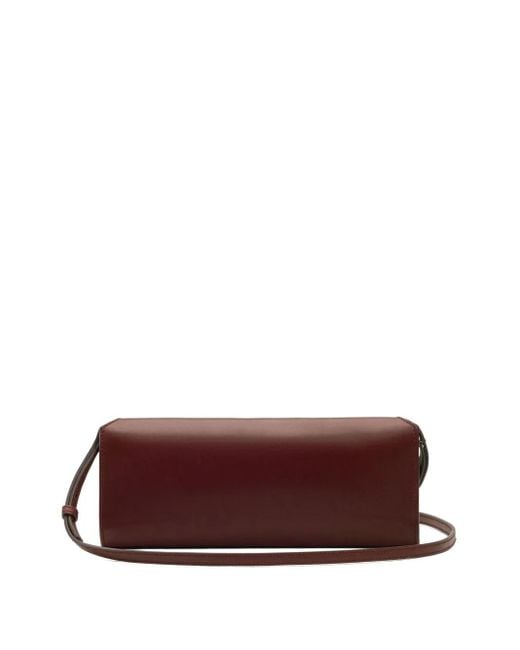 AMI Mimi レザーポーチバッグ Brown