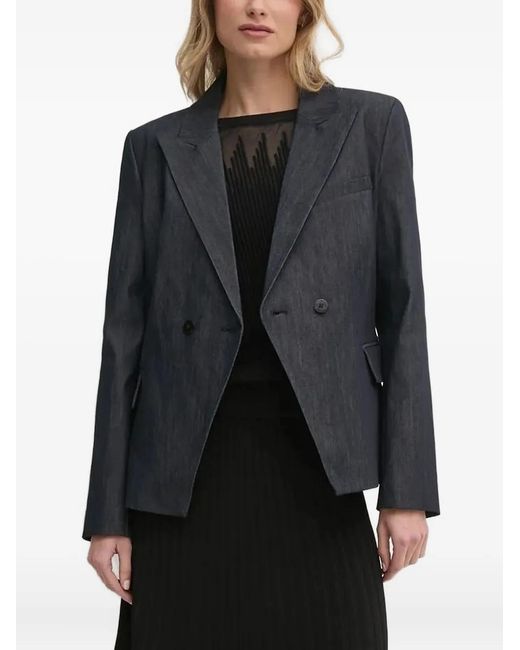 DKNY Black Double-Breasted Blazer