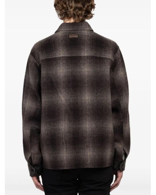 Rag & Bone Black Plaid Pocket Jacket for men