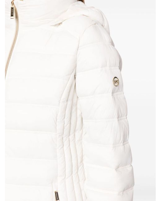 MICHAEL Michael Kors White Packable Puffer Coat