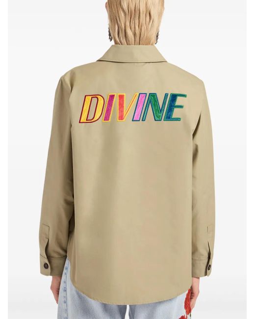 LaDoubleJ Green Embroidered Cotton Jacket
