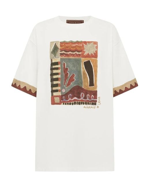 T-Shirt Michelle di ALÉMAIS in White