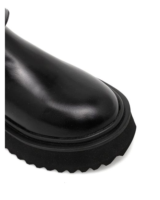 Love Moschino Black Heart-Detail Platform Boots