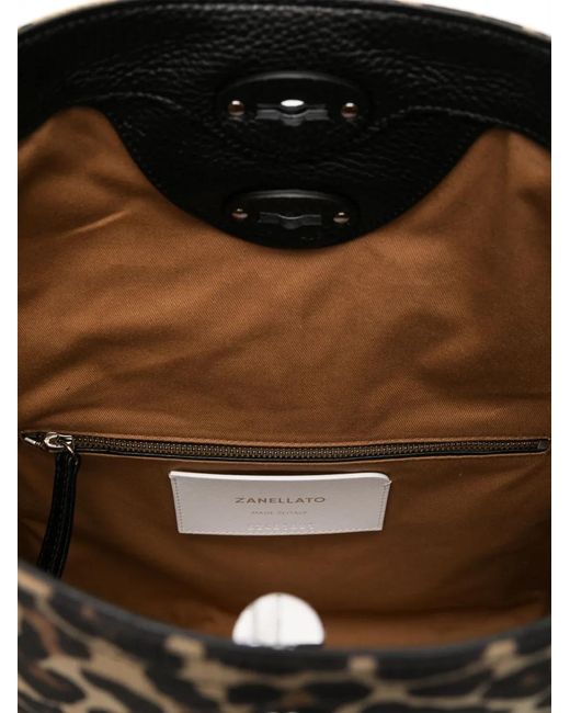 Zanellato Black Medium A'Spasso Tote Bag