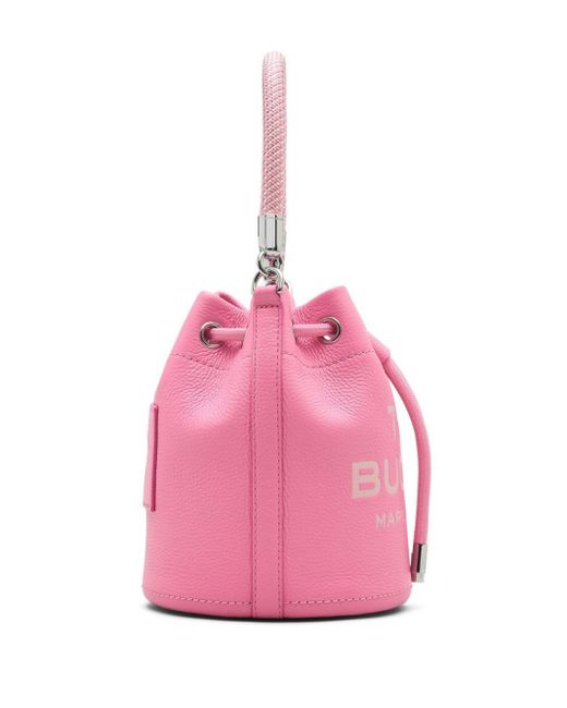 Borsa The Leather Bucket di Marc Jacobs in Pink