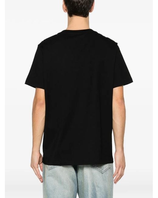 A.P.C. Black Crew Neck T-Shirt for men