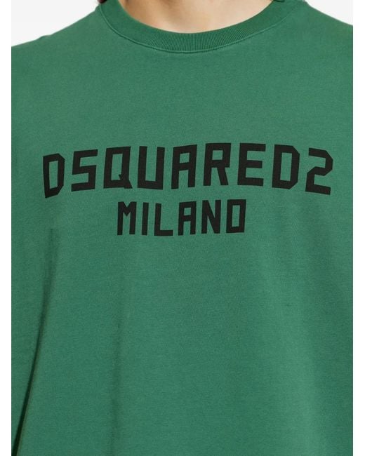 DSquared² Green Logo T-Shirt for men