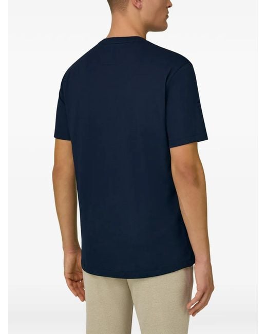 Boggi Blue Appliqué T-Shirt for men