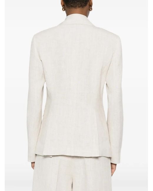 Altuzarra White Blazer À Simple Boutonnage
