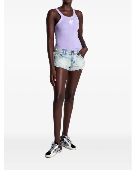 One Teaspoon Blue Bonitas Jeans-Shorts