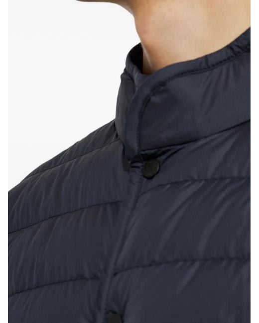 Moncler Blue Clorin Quilted Down Jacket for men