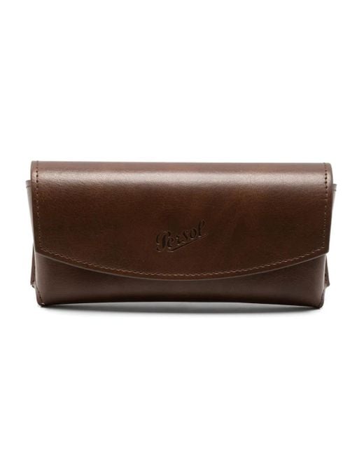 Persol Gray Tortoiseshell Square-Frame Sunglasses for men