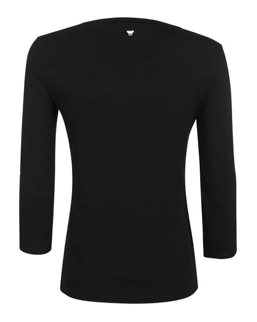 Weekend by Maxmara Black T-Shirt mit Dreiviertelärmeln