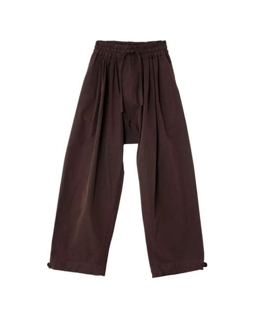 Jan Jan Van Essche White Drawstring Wide-Leg Trousers for men