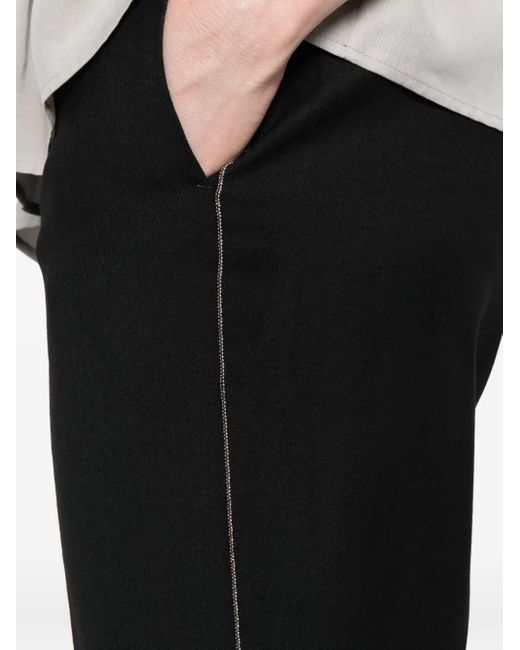 Peserico Broek Met Zijstreep in het Black