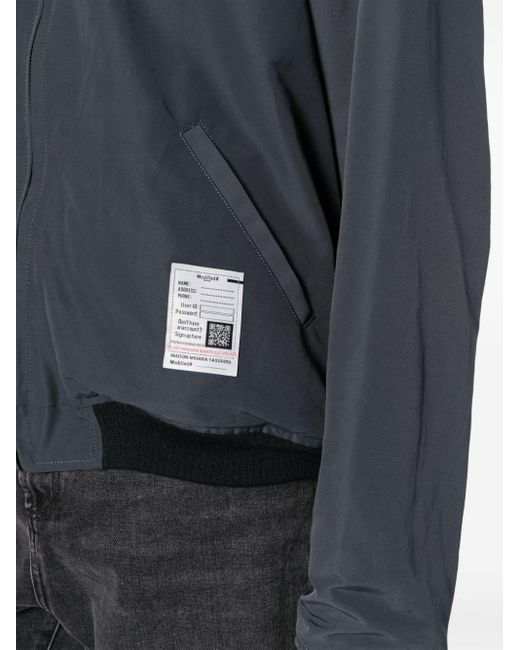 Maison Mihara Yasuhiro Gray Logo-patch Cotton-blend Bomber Jacket for men