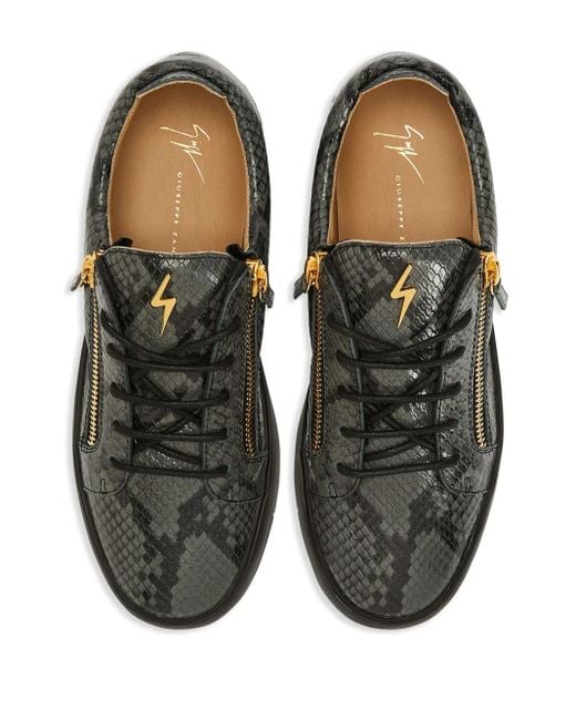 Giuseppe Zanotti Frankie Sneakers Mit Doppeltem Reißverschluss in Black für Herren