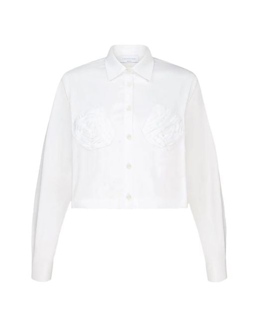 Violante Nessi White Lea Buttoned Shirt