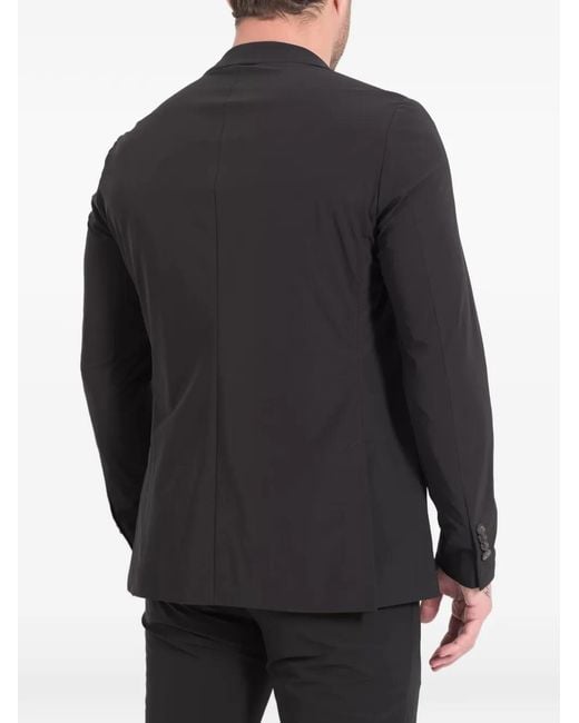 Rrd Black Buttoned Notch Lapel Jacket for men