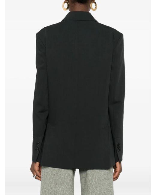 AMI Black Double-Breasted Blazer