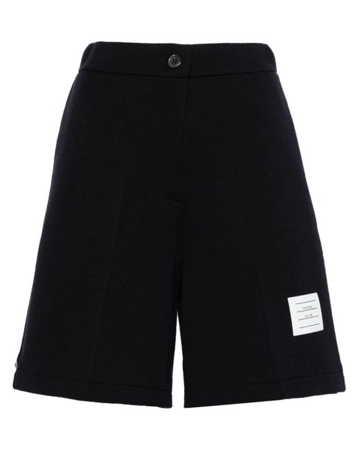 Shorts a coste di Thom Browne in Black