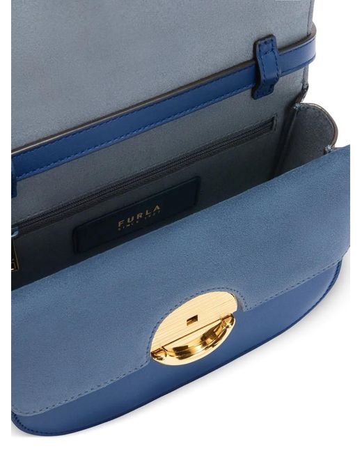 Furla Blue Mini Sfera Mala A Crossbody Bag