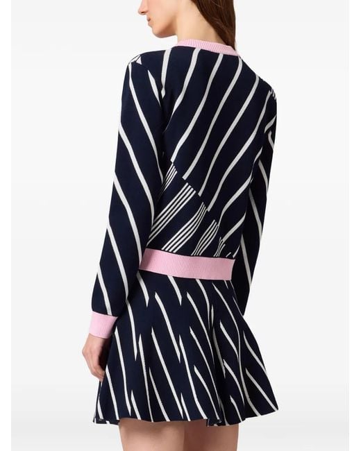 MSGM Blue Button-Up Cardigan