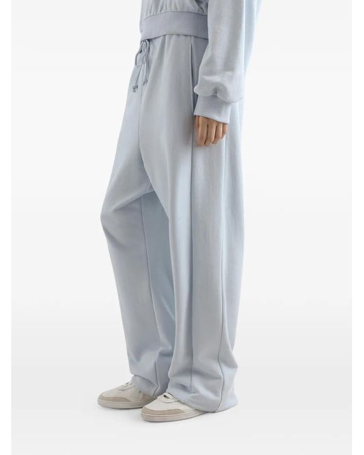 Dolce & Gabbana Blue Drawstring Logo Track Pants