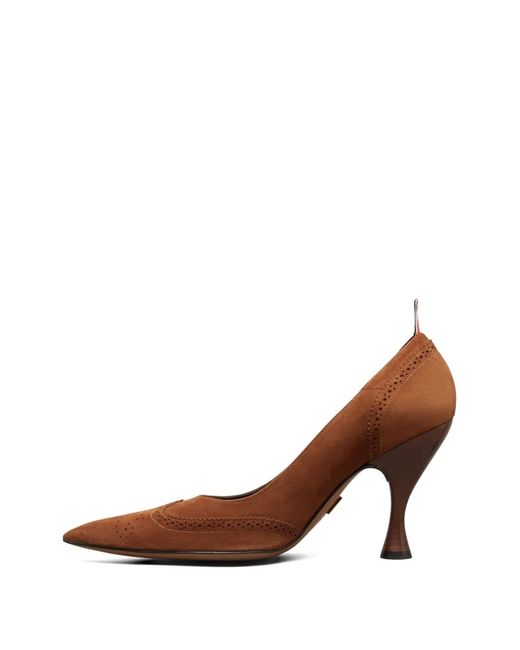 Thom Browne Brown Wingtip Brogue Pumps