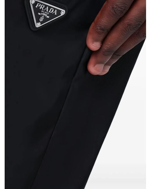 Prada Black Re-Nylon Bermuda Shorts for men