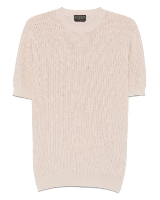 T-Shirt En Maille Ajourée Dell'Oglio pour homme en coloris Natural
