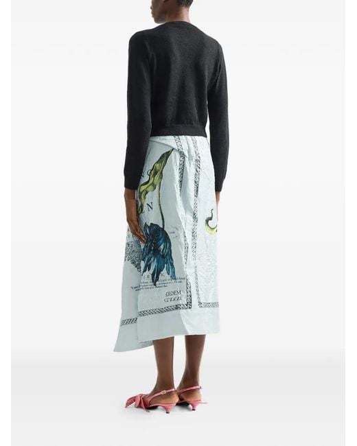 Erdem Black Embellished Crew Neck Cardigan