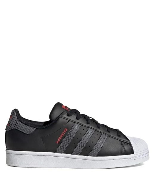 Adidas Black Superstar Sneakers