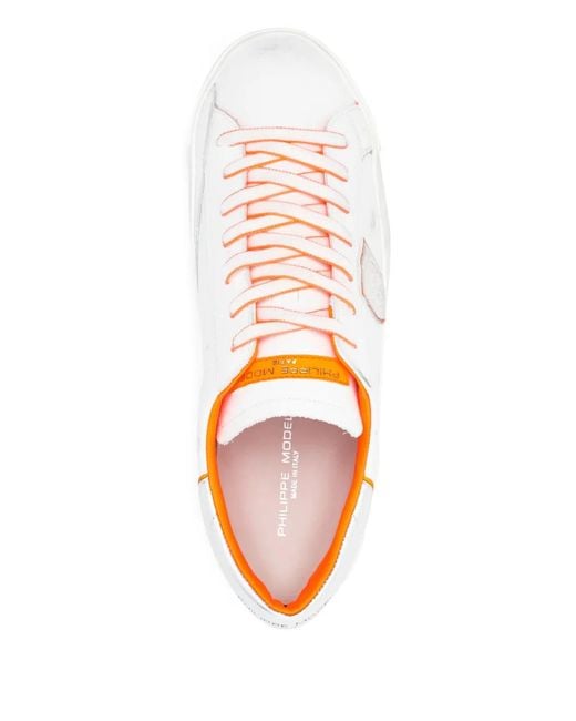Philippe Model White Prsx Low Sneakers Shoes for men