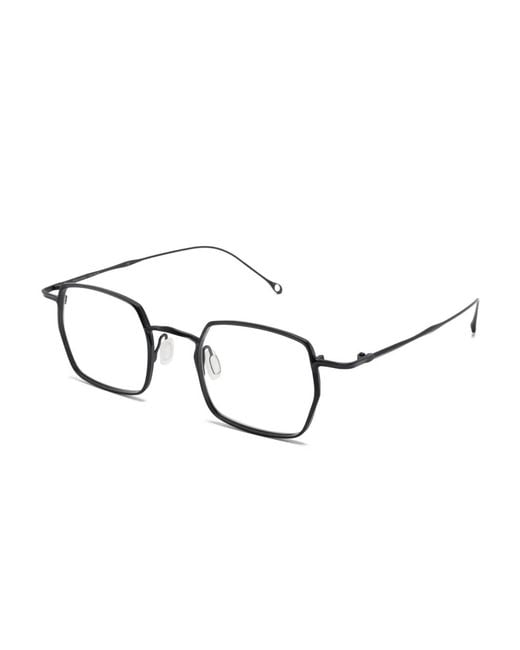 Rigards Black Square-Frame Glasses