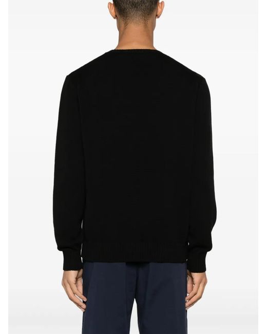 Palm Angels Black Logo Sweater for men