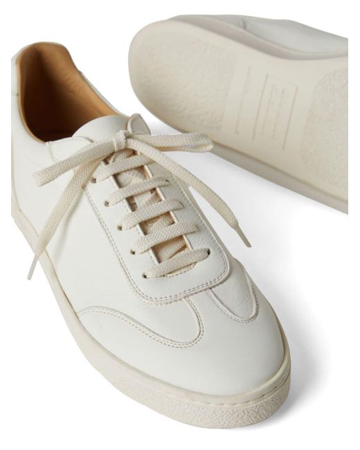 Brunello Cucinelli Low-top Sneakers Met Logoprint En Vlakken in het White voor heren