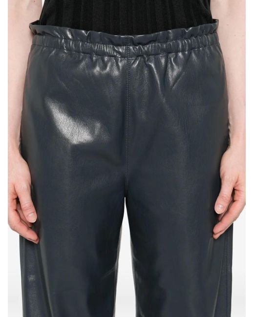 Pantalon Geb À Taille Élastiquée Nanushka en coloris Gray