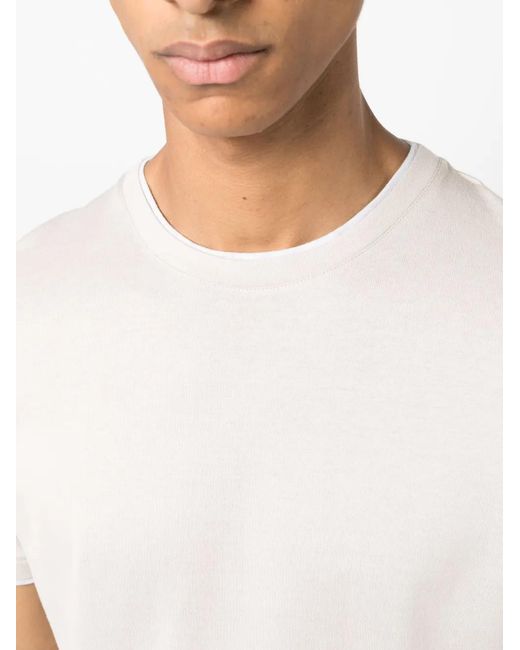 Eleventy White Crew-Neck Cotton T-Shirt for men