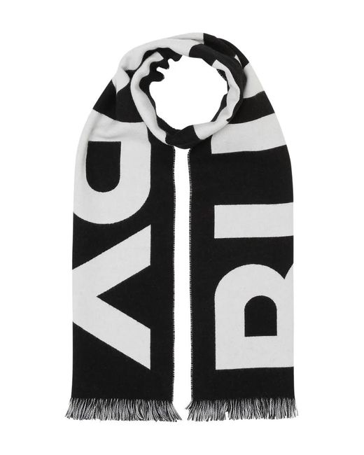 Burberry Black Txt Wool Scarf