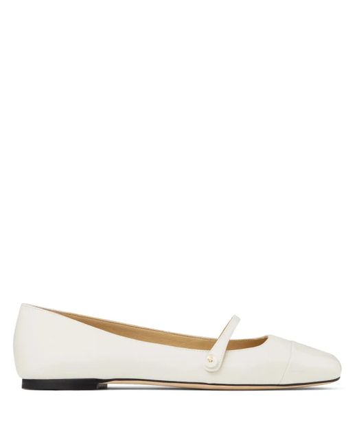 Jimmy Choo Elisa フラットパンプス Natural