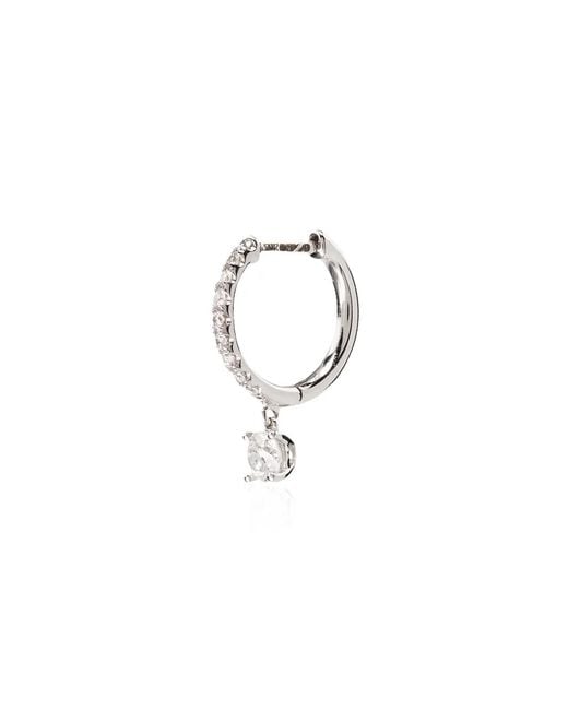 Anita Ko Blue 18kt White Gold Diamond Hoop Earring