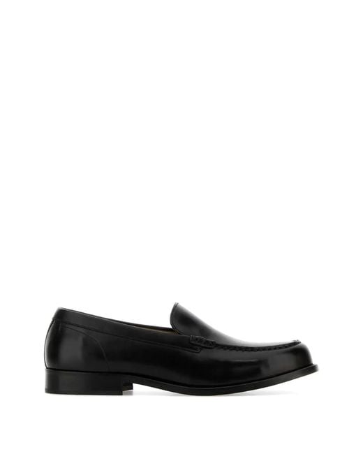 A.P.C. Black Leather Loafers for men