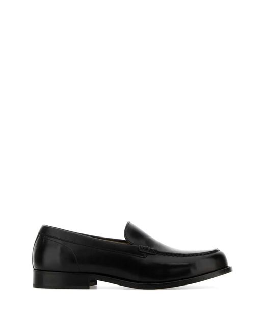 A.P.C. Black Leather Loafers for men