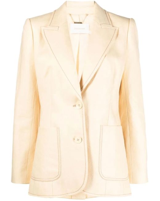 Zimmermann Natural High Tide Tuxedo Blazer Jacket